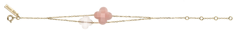 Bracelet Quartz Rose et Opale Rose