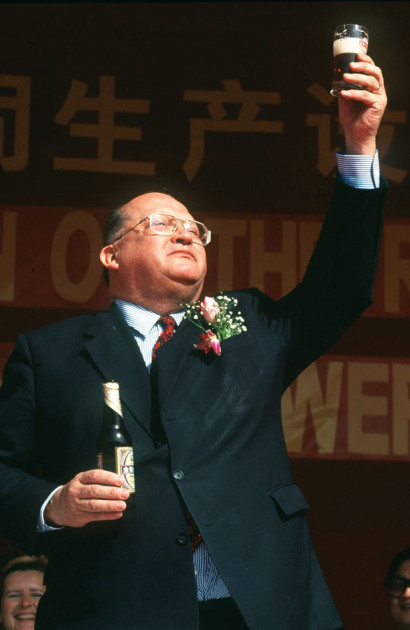 L'ancien Premier Ministre Belge Jean-Luc Dehaene lors de sa visite d'état en chine