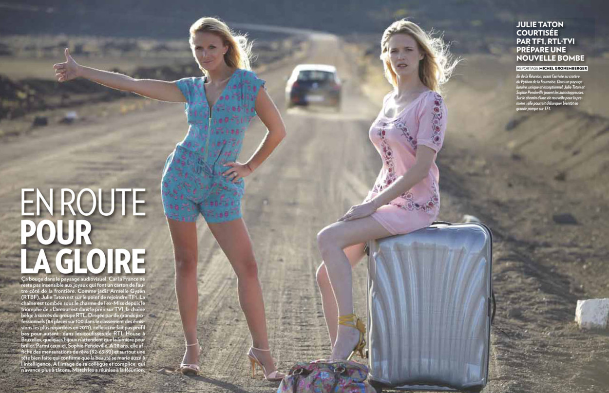 Sophie Pendeville et Julie Taton dans Paris Match