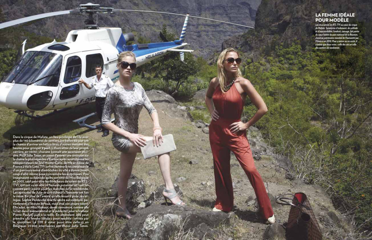 Sophie Pendeville et Julie Taton dans Paris Match