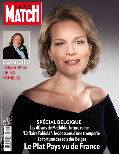 Couverture de Paris Match avec le portrait de la Reine Mathilde de Belgique