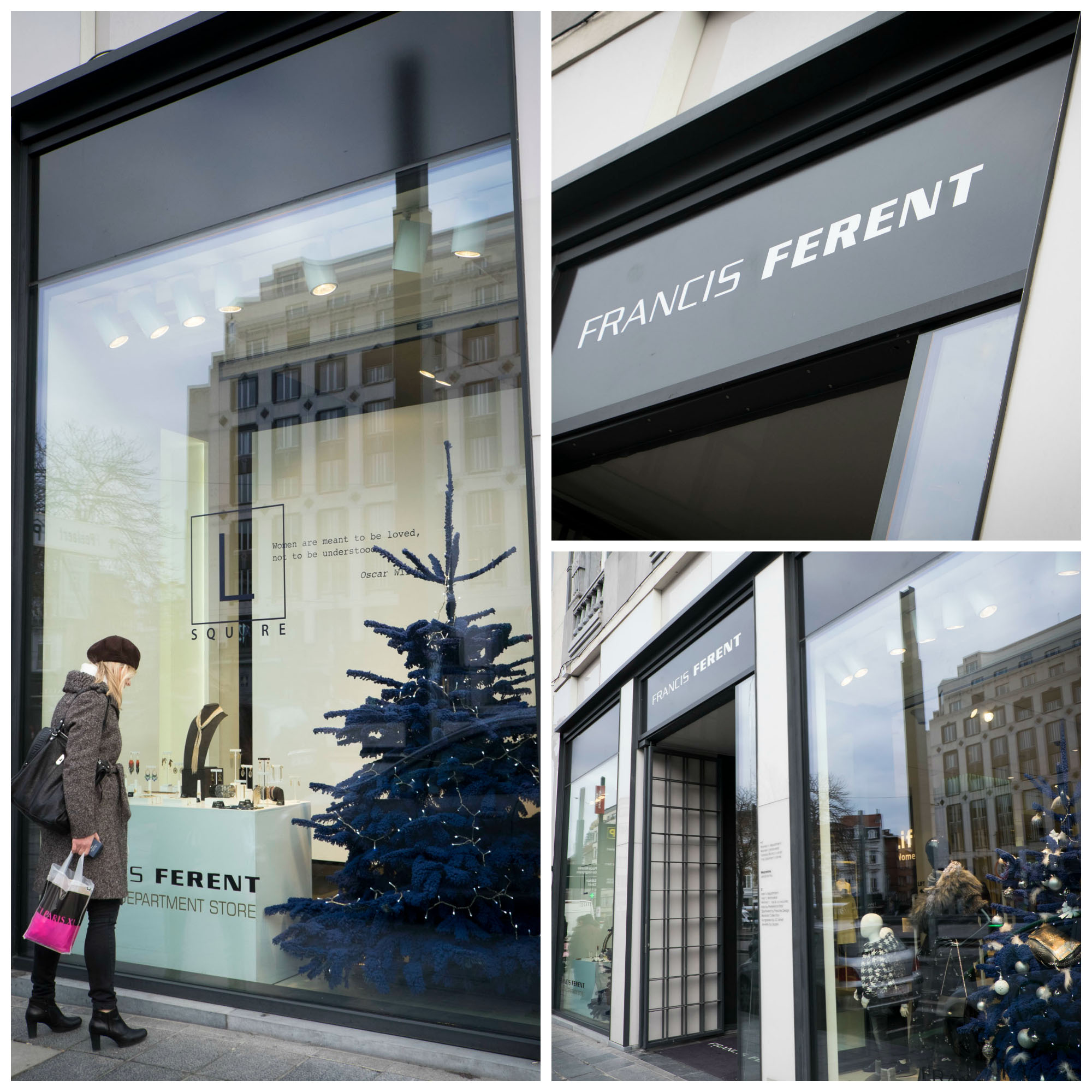 La boutique de luxe à Bruxelles avenue Louise Francis Ferent et ses corners pour les créateurs belges de la mode.