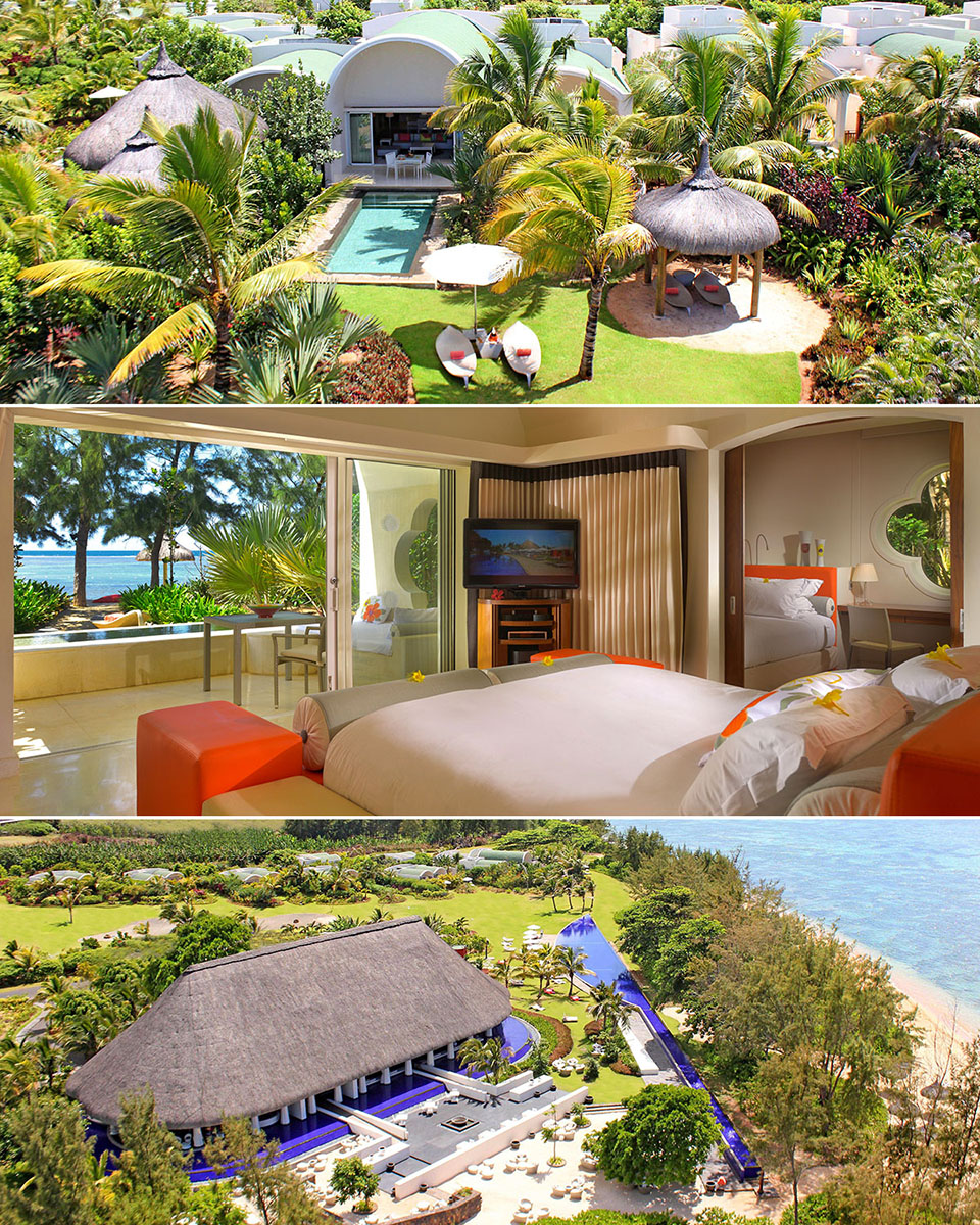 Le Sofitel So Mauritius un hôtel de luxe moderne et design dans le sud ouest de l'île Maurice à Bel Ombre décoré par le styliste Kenzo Takada