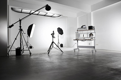 Le studio 1 de la Fabrique 22A à Bruxelles, des studios photo en location et du matériel photographique professionnel à louer