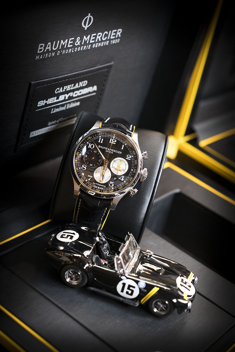 Coffret de la montre Baume et Mercier Capeland Shelby Cobra 1963