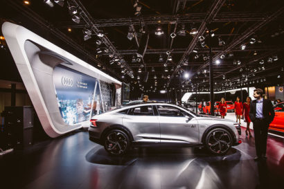 Corner stand Audi e-Tron salon de l'auto 2018