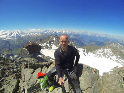 Selfie au somment du Mont-Fort à 3330 mètres à Verbier