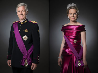 Photos officielles du Roi Philippe et la Reine Mathilde en tenue de Gala