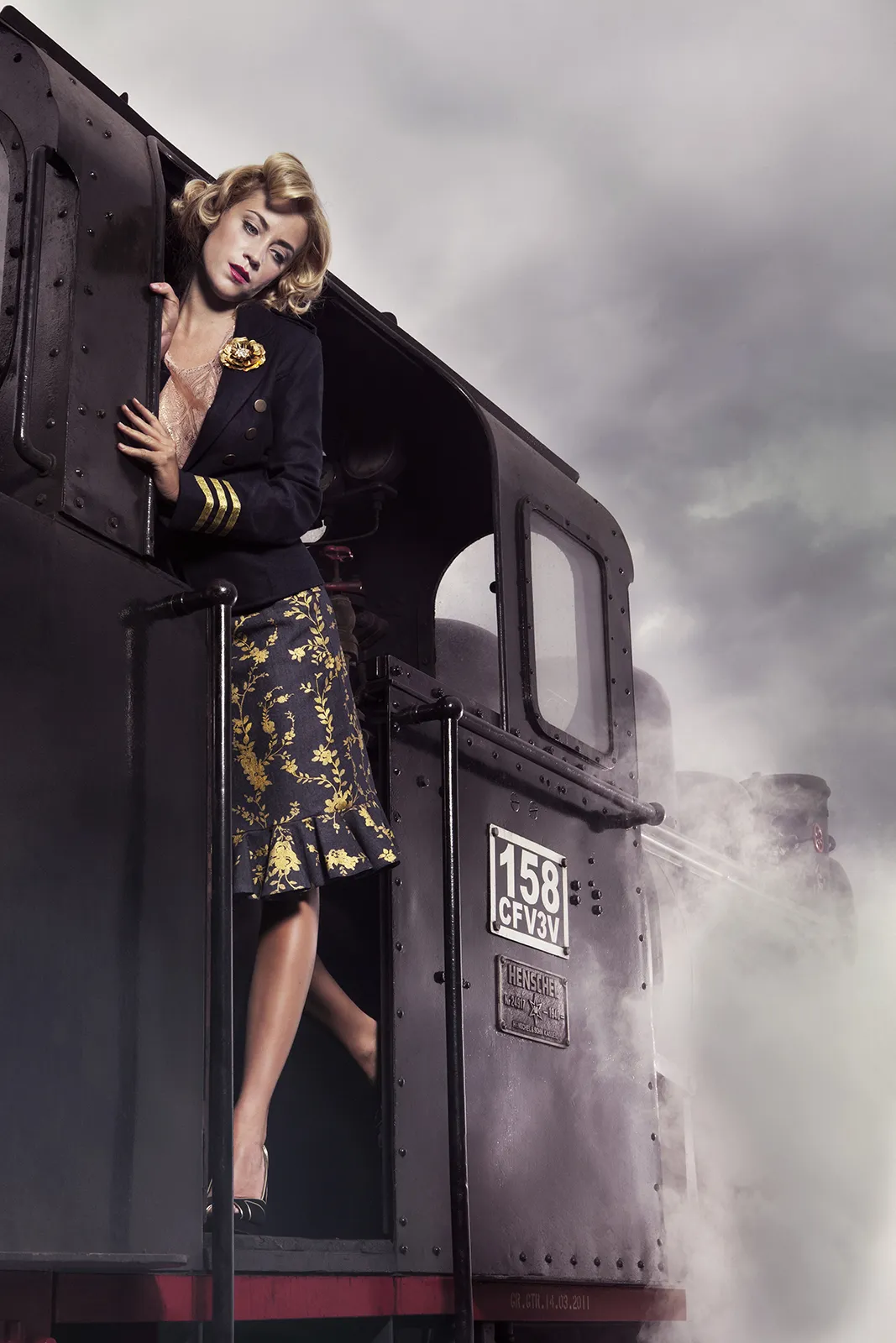 Photographie de mode haut de gamme mettant en scène Émilie Dupuis.