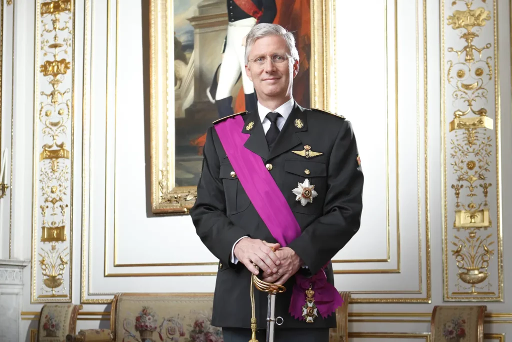 Photo officielle du Roi Philippe le jour de son accession au trône le 21 juillet 2013.