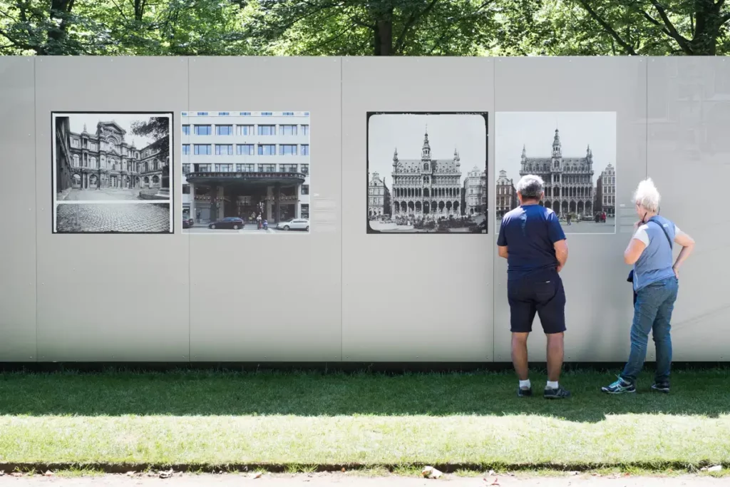 Détail d'un monument historique belge issu des archives de l'IRPA (1917-1918).