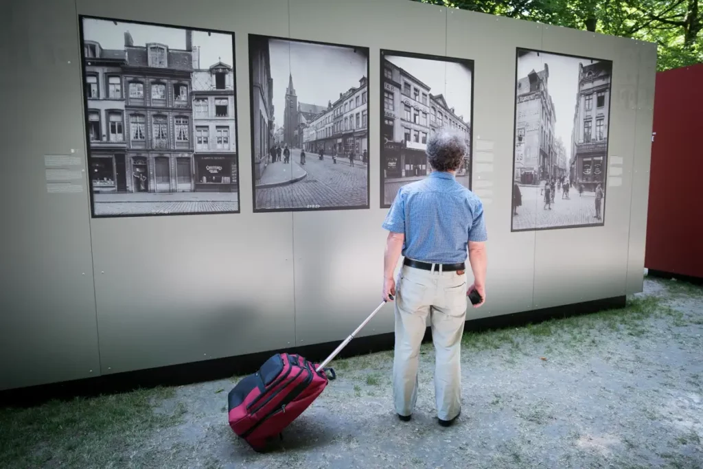 Détail d'un monument historique belge issu des archives de l'IRPA (1917-1918).